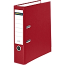Schäfer Shop Select Ordner, DIN A4, Rückenbreite, 80 mm, Polypropylen und Recyclingpapier, dunkelrot