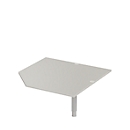 Schäfer Shop Select Placa angular PLANOVA ergoSTYLE, CAD, W 1200, gris claro