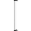 Schäfer Shop Select Poignée coulissante pour cloison mobile d'insonorisation, L 28 x P 500 x H 28 mm, tube d'acier, aluminium blanc