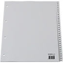 Schäfer Shop Select PP Ordner-Register, DIN A4-Vollformat, Zahlen 1-31, grau