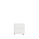 Schäfer Shop Select Regal, B 800 x T 420 x H 726 mm, 2 OH & 1 Fachboden, lichtgrau
