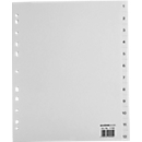 Schäfer Shop Select Répertoires pour classeurs, grande largeur, chiffres 1-12, gris