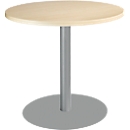 Schäfer Shop  Select Ronde tafel met ronde schotelvoet, Ø 800 x H 717 mm, Ø 800 x H 717 mm, esdoorn 