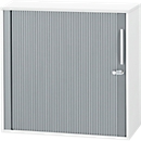 Schäfer Shop Select SET UP armario de persiana transversal, con cerradura, 2 alturas de archivo, An 800 x P 420 x Al 788 mm, blanco
