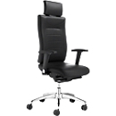Schäfer Shop Select Siège de bureau SSI PROLINE P3 DELUXE, mécanisme synchrone, sans accoudoirs, assise capitonnée confortable, avec repose-tête
