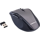 Schäfer Shop Select Souris sans fil, 5 touches &amp; molette de défilement, jusqu'à 1600 dpi, avec dongle USB, noir-gris