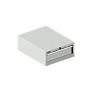 Schäfer Shop Select SSI SCHÄFER ladekast 27-36, 1 lade, tot 75 kg, B 564 x D 725 x H 250 mm, lichtgrijs/lichtgrijs