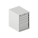 Schäfer Shop Select SSI SCHÄFER ladekast 27-36, 5 schuifladen, tot 75 kg, B 564 x D 725 x H 800 mm, lichtgrijs/lichtgrijs