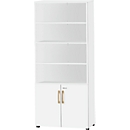 Schäfer Shop Select Start Off Combinatiekast hout, 6 OH, afsluitbaar, B 800 x D 420 x H 2240 mm, hout, wit
