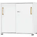 Schäfer Shop Select Start Off Schuifdeurkast hout, 2 OH, afsluitbaar, hout, B 800 x D 420 x H 788 mm, wit
