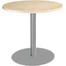 Schäfer Shop Select Table ronde avec socle rond, Ø 800 x H 717 mm, érable 