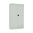 Schäfer Shop Select Taquilla MS iCONOMY, acero, tabique central, An 950 x P 400 x Al 1935 mm, gris luminoso RAL 7035