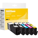Schäfer Shop Select Tintenpatronen, ersetzt Canon PGi-580XXL Bk/ CLi-581XXL, Mixpack, cyan, magenta, gelb, schwarz-pigmentiert, schwarz