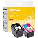 Schäfer Shop Select Tintenpatronen, ersetzt HP 62 XL (C2P05AE/C2P07AE), Mixpack, schwarz, Tri-Colour