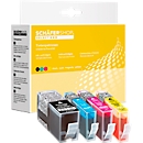 Schäfer Shop Select Tintenpatronen, ersetzt HP 920XL (C2N92AE), Mixpack, schwarz, cyan, gelb, magenta