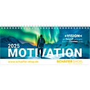 Schäfer Shop Select Tisch-Querkalender "Motivation", mit Motiv, 128 Seiten, B 298 x H 105 mm