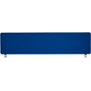 Schäfer Shop Select Tischtrennwand, Materialstärke 30 mm, B 800 x H 387 mm,  100 % Post-Consumer-Recyclingpolyester, dunkelblau