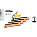 Schäfer Shop Select Toner, remplace Brother TN-243CMYK, Mixpack, noir, cyan, magenta, jaune + haut-parleur Bluetooth Chrome 