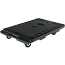 Schäfer Shop Select Transportroller, B 600 × T 405 × H 135 mm, verkettbar, bis zu 200 kg, Tragegriff, Lenkrollen, Kunststoff