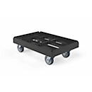 Schäfer Shop Select Transportroller BASICline, Recycling-Kunststoff, 4 TPE-Lenkrollen, Ladefläche L 610 x B 410 mm, bis 300 kg