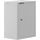 Schäfer Shop Select wandkast, enkeldeurs, met tussenplank, B 400 x D 320 x H 600 mm, staal, lichtgrijs/lichtgrijs