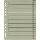 SCHÄFER SHOP Trennblätter mit Taben, DIN A4- Format, Linienaufdruck, 100 Stück, grau