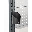 Schäfer Shop Universalhalter für Arbeitstische/Tischaufbauten AST31, offen, bis 5 kg, Kunststoff, schwarz