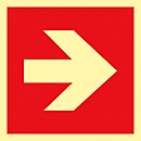 Schild Richtungspfeil, Kunststoff