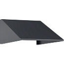 Schrägdachaufsatz für C+P Schließfachschrank Resisto, Neigung von 26°, B 396 x T 640 x H 230 mm, Stahl, anthrazitgrau RAL 7016