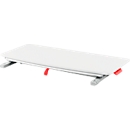 Schreibtischaufsatz Leitz Ergo Cosy, für Sitz- und Stehposition, höhenverstellbar, mit ausziehbarer Tastaturablage, B 800 x T 420 x H 72-380 mm, grau