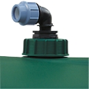 Schroefaansluiting Cemo, voor dompelpompen van opslagtanks tot 2000 l en grote opslagtanks tot 3000 l, 1".