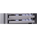 Schuifladeblok, lichtzilver gepoedercoat, 950 mm breed,