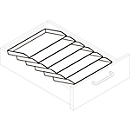 Schuin aflegblad, voor Schäfer Shop Select containers 1233 &amp; 13333, kunststof, zwart
