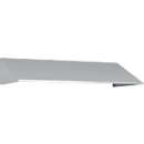 Schuin dak uitbouw voor C+P lockerkast Resisto, helling 26°, B 1148 x D 540 x H 230 mm, staal, lichtgrijs RAL 7035