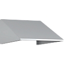 Schuin dak uitbouw voor C+P lockerkast Resisto, helling 26°, B 396 x D 640 x H 230 mm, staal, lichtgrijs RAL 7035