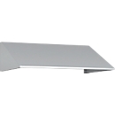Schuin dak uitbouw voor C+P lockerkast Resisto, helling 26°, B 772 x D 540 x H 230 mm, staal, lichtgrijs RAL 7035