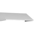 Schuin dak uitbouw voor C+P lockerkast Resisto, helling 26°, B 772 x D 540 x H 230 mm, staal, verkeerswit RAL 9016