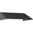 Schuin dak uitbouw voor C+P lockerkast Resisto, helling 26°, B 772 x D 640 x H 230 mm, staal, antracietgrijs RAL 7016