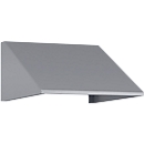 Schuin dak voor C+P lockerkast Resisto, helling 26°, B 396 x D 540 x H 230 mm, staal, aluminium wit RAL 9006