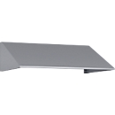 Schuin dak voor C+P lockerkast Resisto, helling 26°, B 772 x D 540 x H 230 mm, staal, aluminium wit RAL 9006