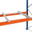 Schulte Lagertechnik Container support set for pallet racks, W 1200 x D 800 mm, for beam depth 50 mm, galvanized