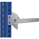 Schulte Lagertechnik doorsteekbeveiliging voor palletstelling, voor staanderlengte 1350 mm, palletuitsteek 75 mm, verzinkt