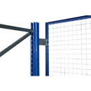 Schulte Lagertechnik Drahtgitter-Rückwand für Ständerrahmen S610-M18, B 2700 x H 1500 mm, blau/verzinkt