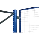 Schulte Lagertechnik Drahtgitter-Rückwand für Ständerrahmen S610-M18, B 3300 x H 1500 mm, blau/verzinkt