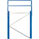 Schulte Lagertechnik Entretoise diagonale pour treillis de cadre S610-M18-U, L 1194 mm, pour profondeur de cadre 1100 mm, galvanisée