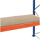 Schulte Lagertechnik Étagère en aggloméré pour rayonnages à palettes, épaisseur 38 mm, L 950 x P 1100 mm, pour profondeur de longeron 50 mm, encastrée, avec supports de profondeur