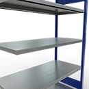 SCHULTE Lagertechnik Fachbodenregal - Stecksystem MULTIplus 250 Anbauregal - 2000x1300x600 mm, Typ 250 kg