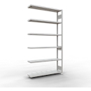 SCHULTE Lagertechnik Fachbodenregal - Stecksystem MULTIplus 250 Anbauregal mit Längenriegel - 2500x1300x300 mm, Typ 250 kg
