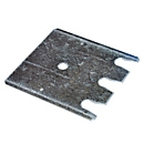 Schulte Lagertechnik Fußplatten-Unterlegblech für Ständerrahmen S635-B20 und S645-B25, Stärke 1 mm, verzinkt, 5 Stück