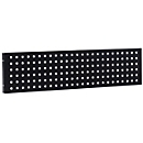Schulte Lagertechnik Panneau de visibilité pour système de comptoir extensible MULTIplus, L 1000 x H 250 mm, tôle d'acier perforée, noir